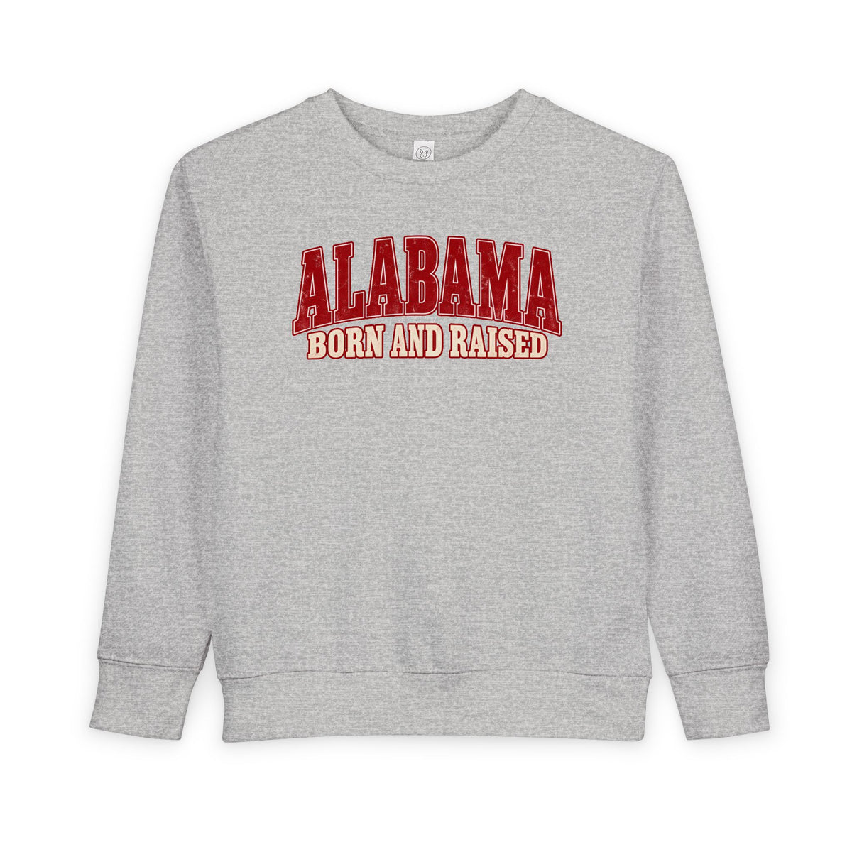 Alabama Born and Raised Classic Southern Heritage Unisex Toddler Sweatshirt