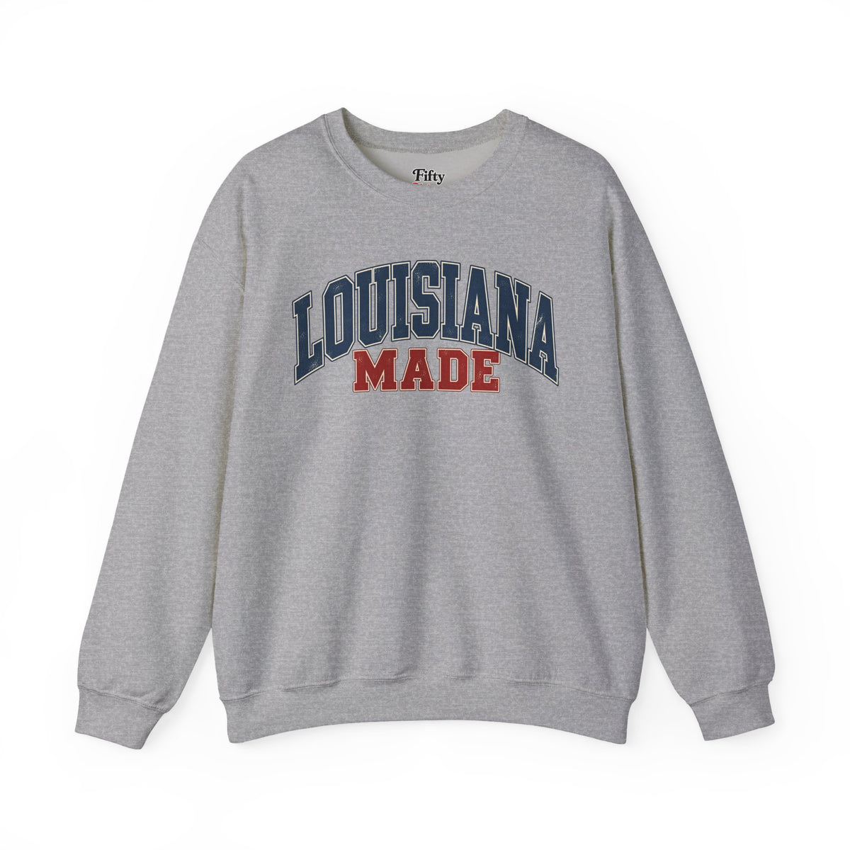 Louisiana Made Unisex Crewneck Sweatshirt State Name Graphic