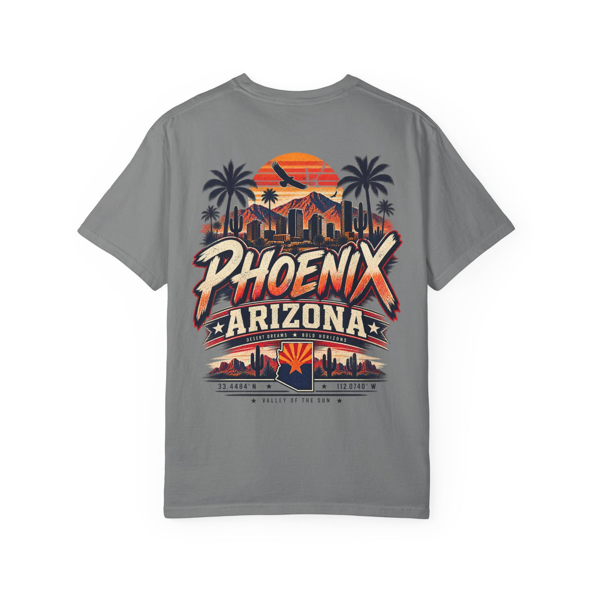 Phoenix Arizona Streetwear  Unisex Comfort Color 1717 Streetwear Graphic Tee