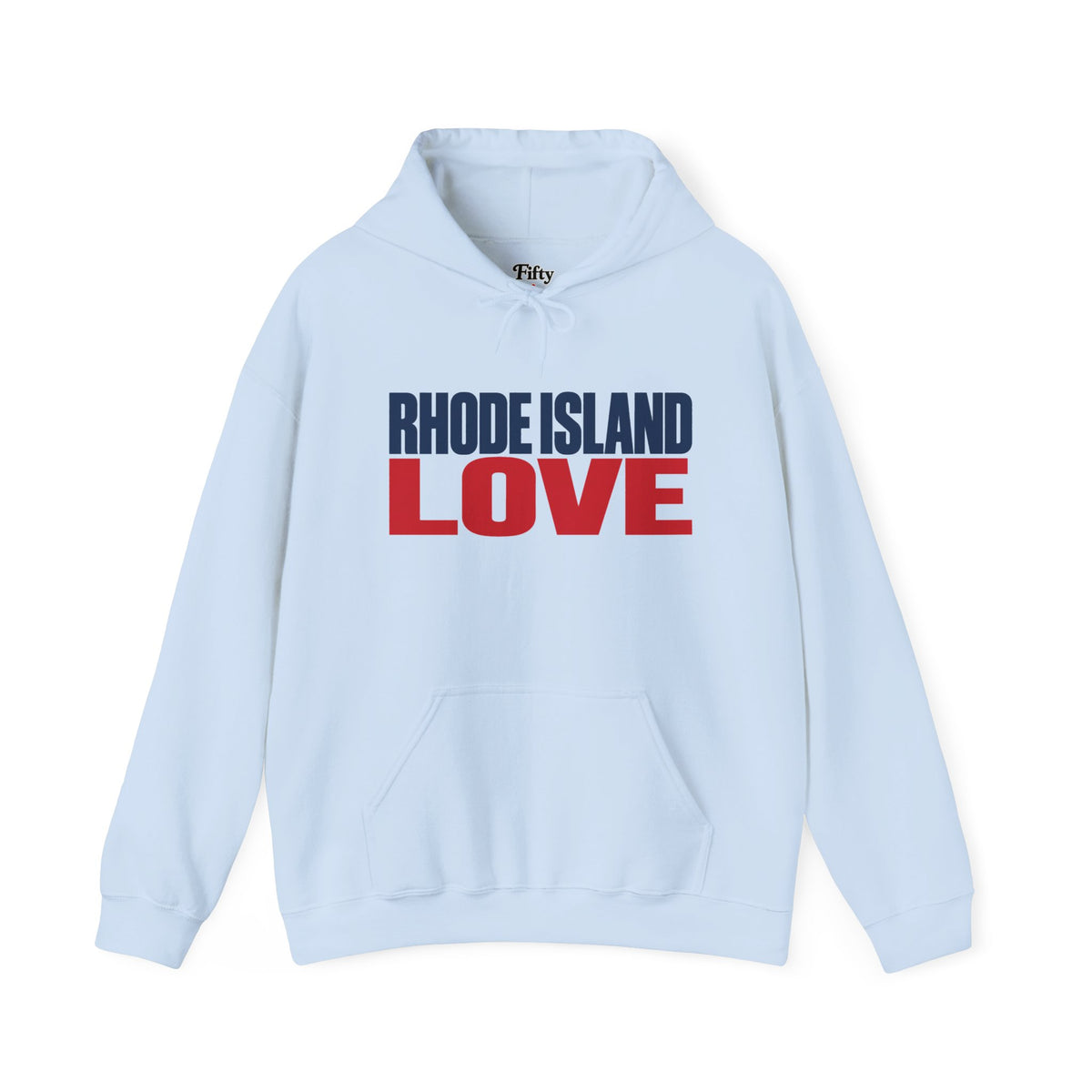 Rhode Island Love Unisex Hoodie State Name Graphic