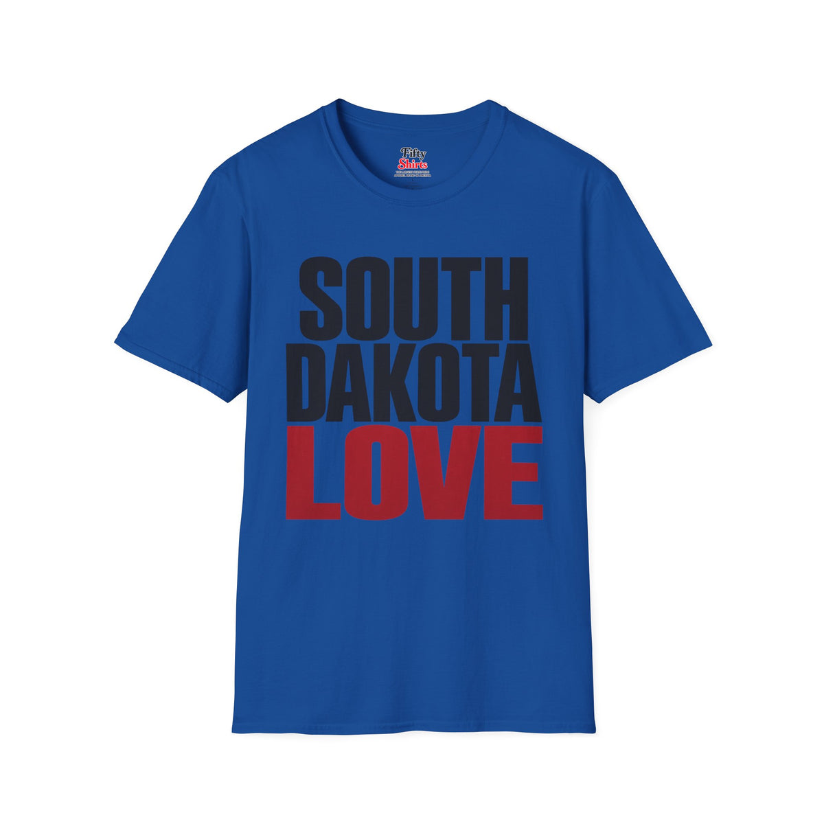 South Dakota Love Unisex Softstyle T Shirt State Name Graphic Tee