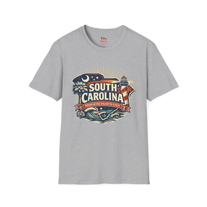 South Carolina State Pride Unisex Softstyle T Shirt State Pride Graphic Tee Collections FS03