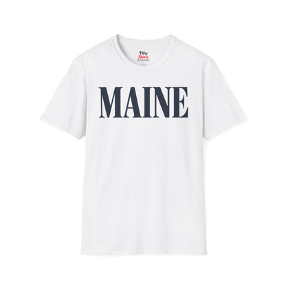 Maine Unisex Softstyle T Shirt State Name Graphic Tee