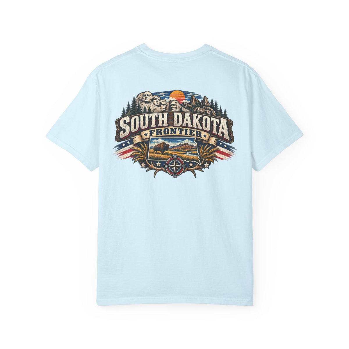 South Dakota Frontier Unisex Comfort Color 1717 Streetwear Graphic Tee