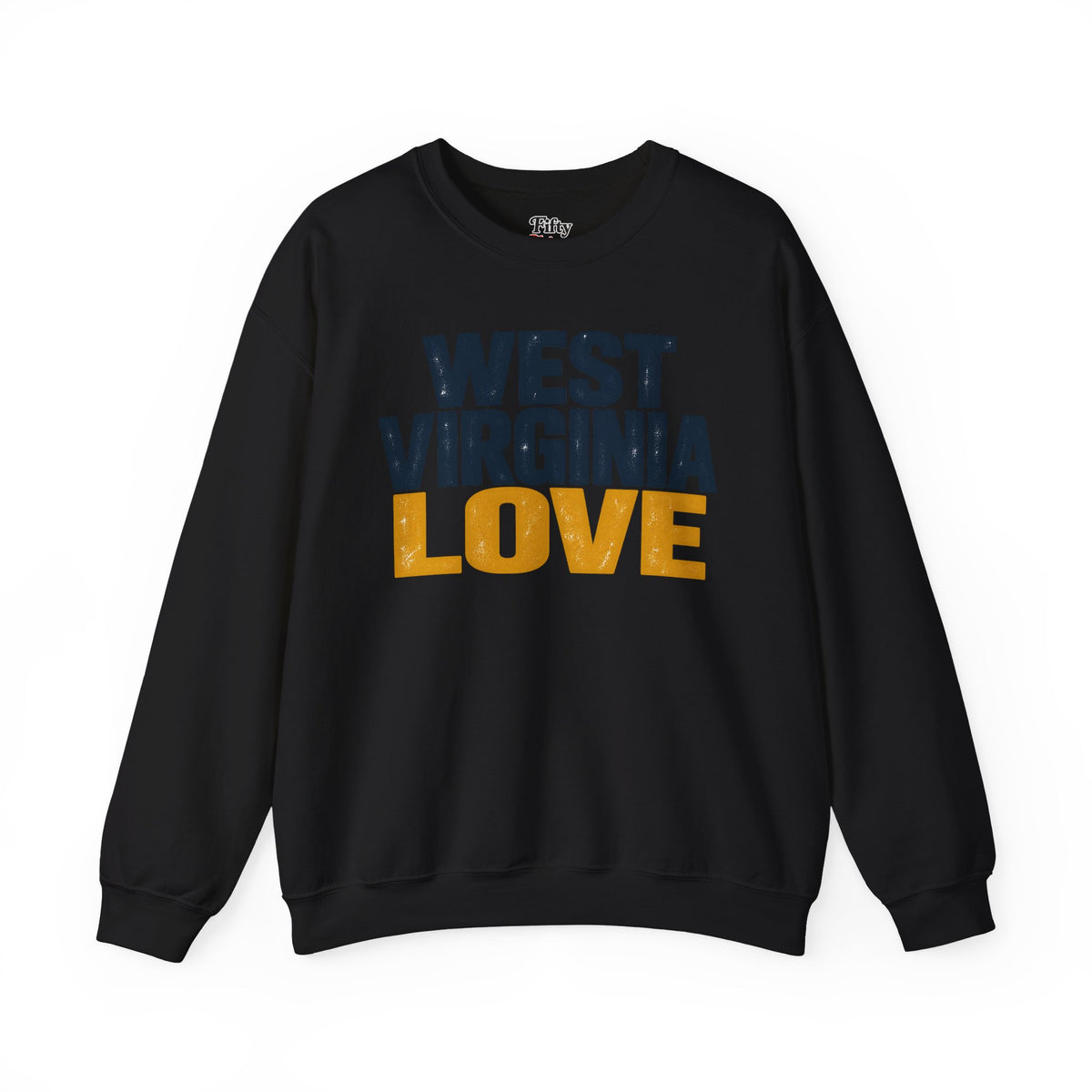 West Virginia Love Unisex Crewneck Sweatshirt State Name Graphic