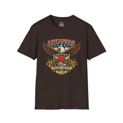 Arkansas Americana eagle Unisex Softstyle T Shirt State Pride Graphic Tee Collections FS03