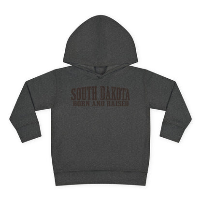 South Dakota Born and Raised Western Heritage Unisex Toddler Pullover Fleece Hoodie
