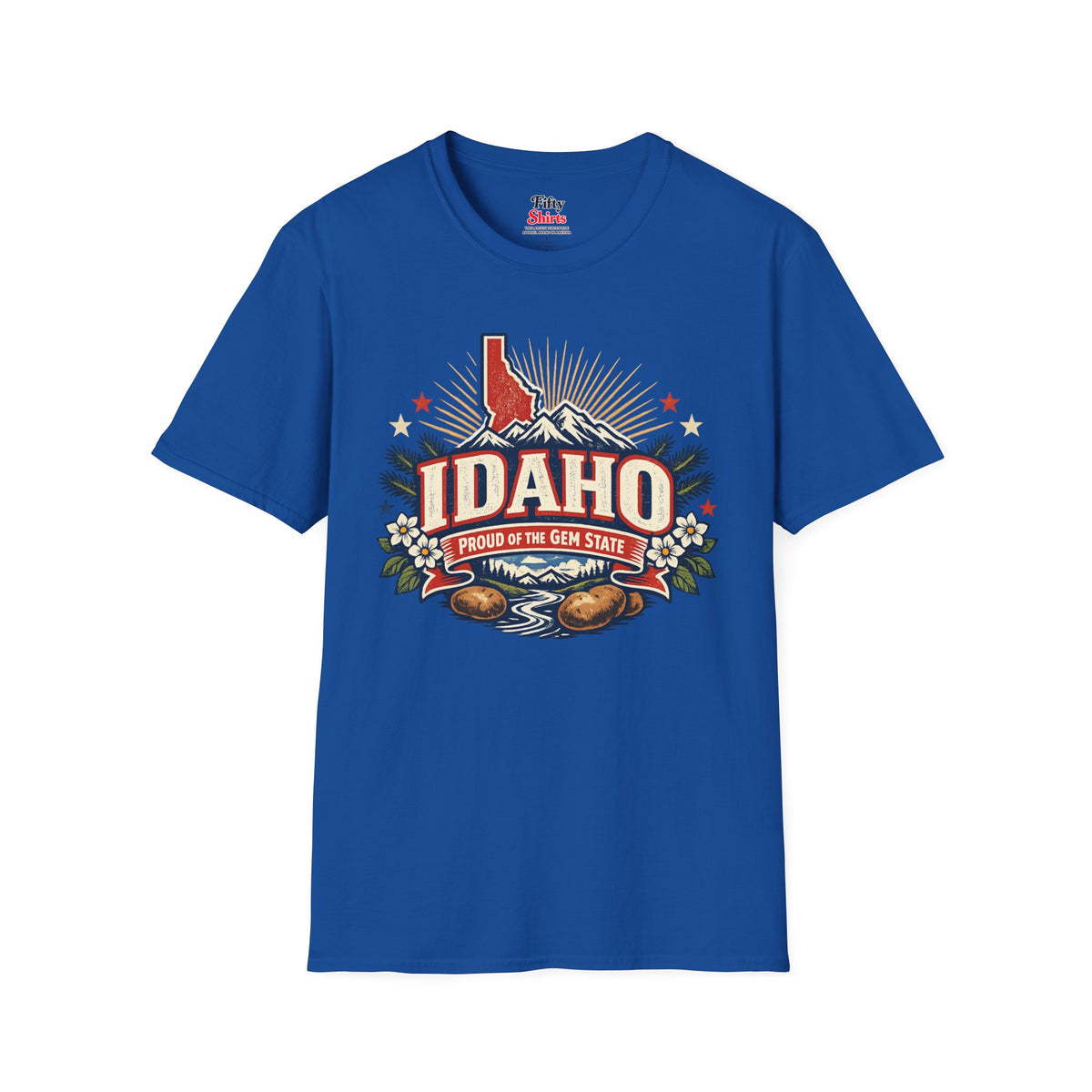 Idaho State Pride Unisex Softstyle T Shirt State Pride Graphic Tee Collections FS03