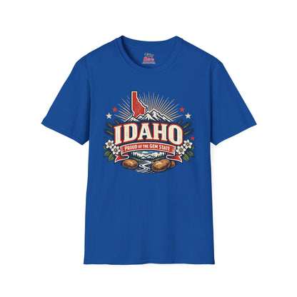 Idaho State Pride Unisex Softstyle T Shirt State Pride Graphic Tee Collections FS03