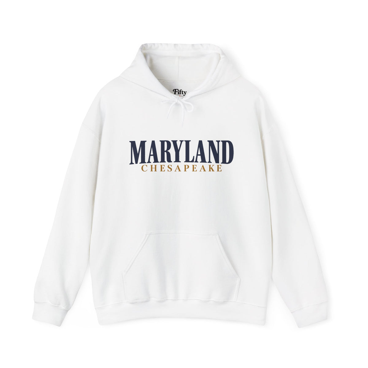Maryland Chesapeake Unisex Hoodie State Name Graphic