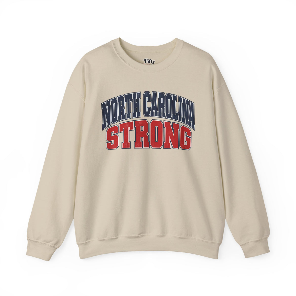North Carolina Strong Unisex Crewneck Sweatshirt State Name Graphic