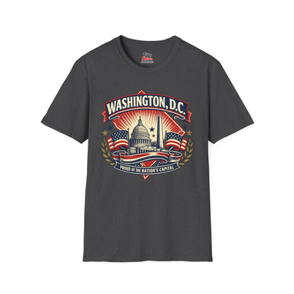 Washington D.C. State Pride Unisex Softstyle T Shirt State Pride Graphic Tee Collections FS03