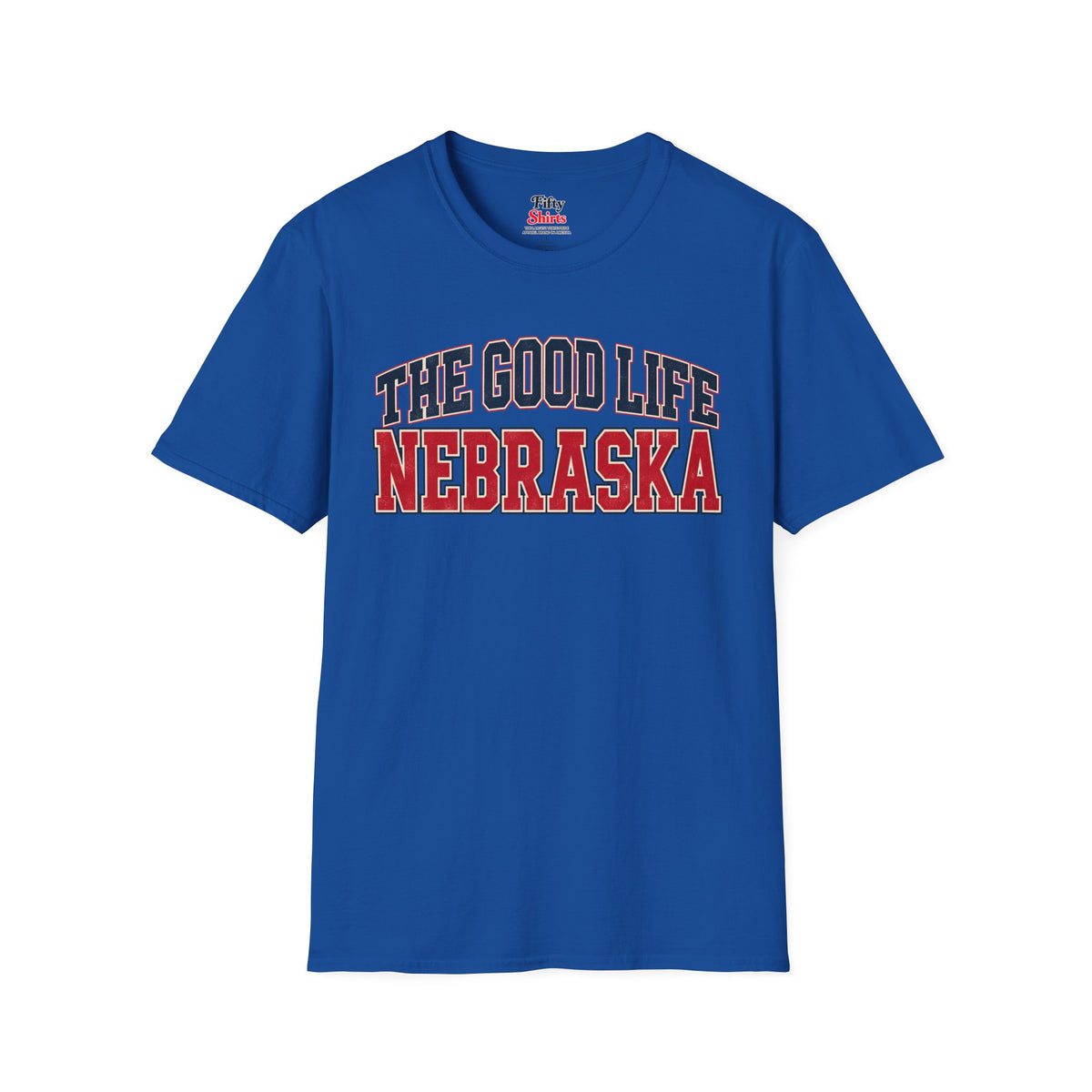 The Good Life Nebraska Unisex Softstyle T Shirt State Name Graphic Tee