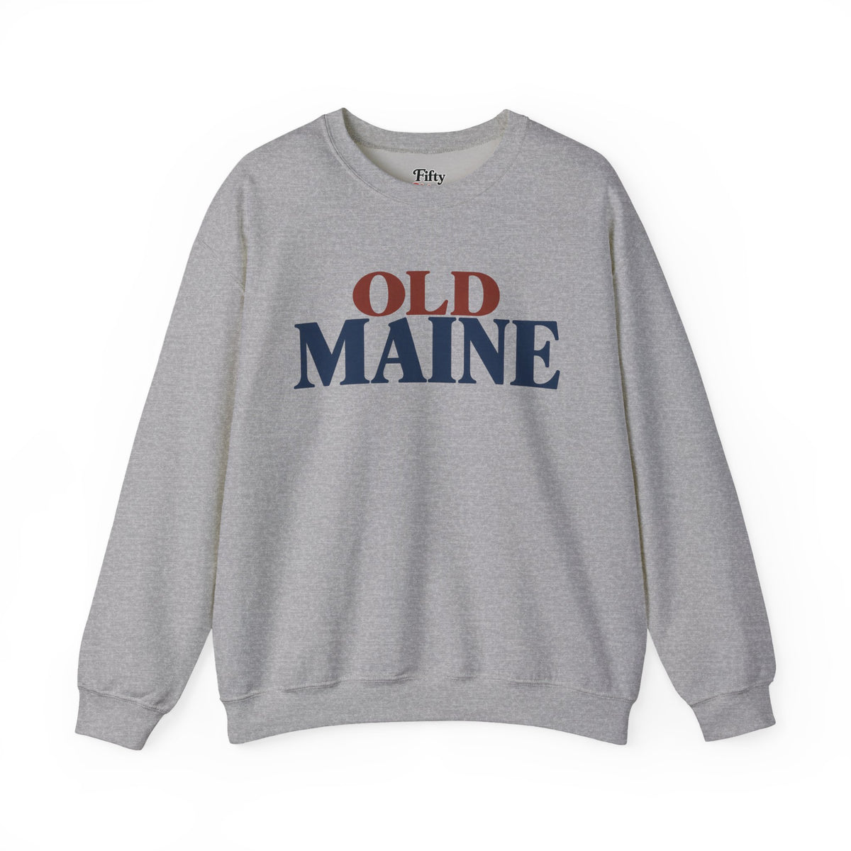 Old Maine Unisex Crewneck Sweatshirt State Name Graphic