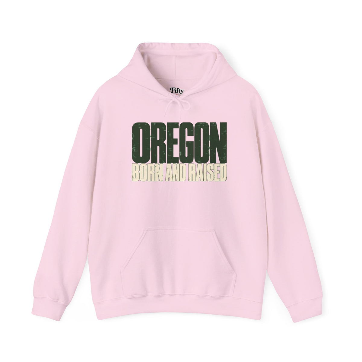 Oregon Born and Raised Streetwear Unisex Hoodie Graphic