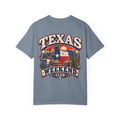 Texas Weekend Club Unisex Comfort Color 1717 Streetwear Graphic Tee