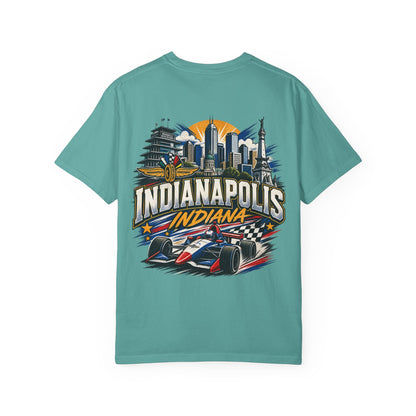 Indianapolis Indiana Unisex Comfort Color 1717 Streetwear Graphic Tee
