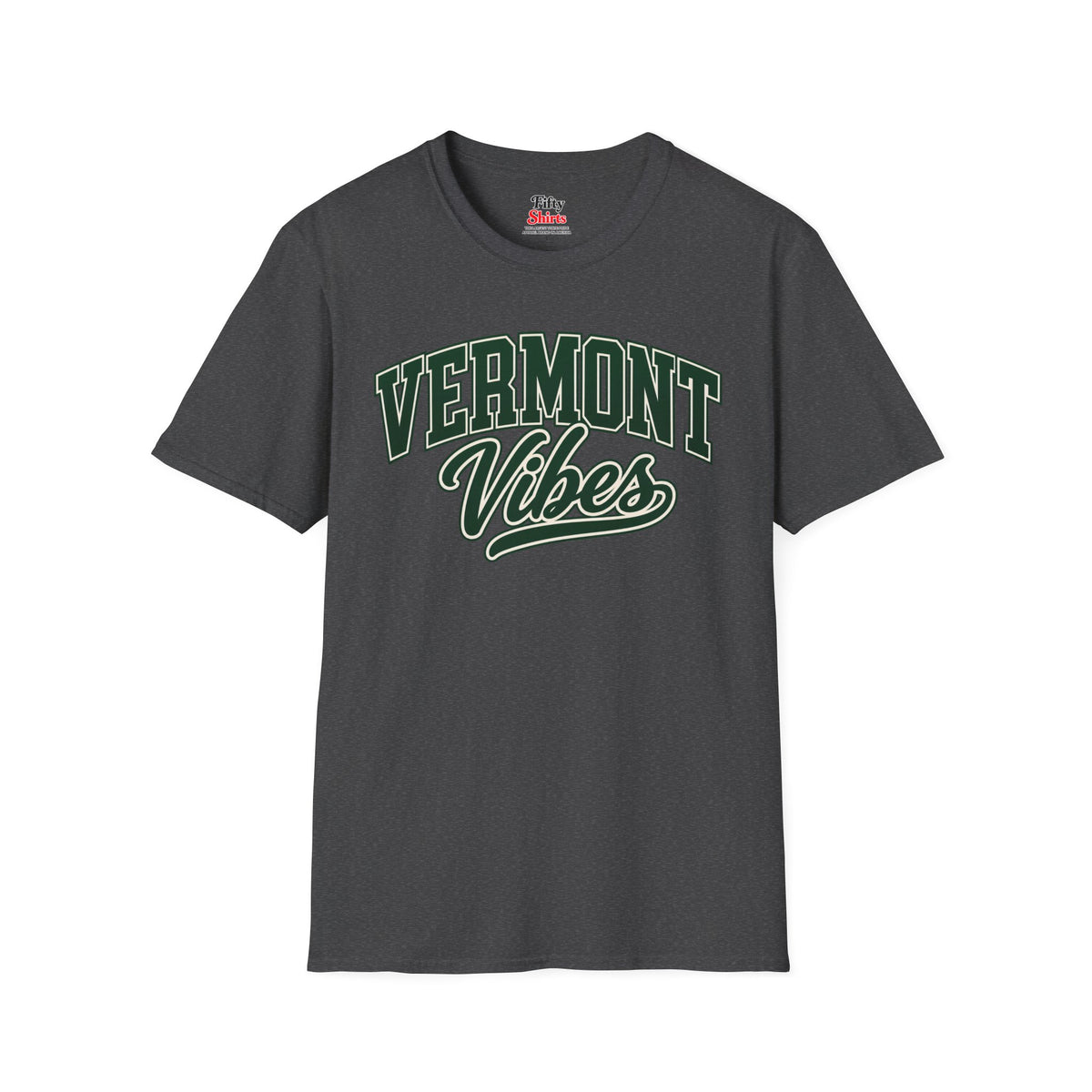 Vermont Vibes Unisex Softstyle T Shirt State Name Graphic Tee
