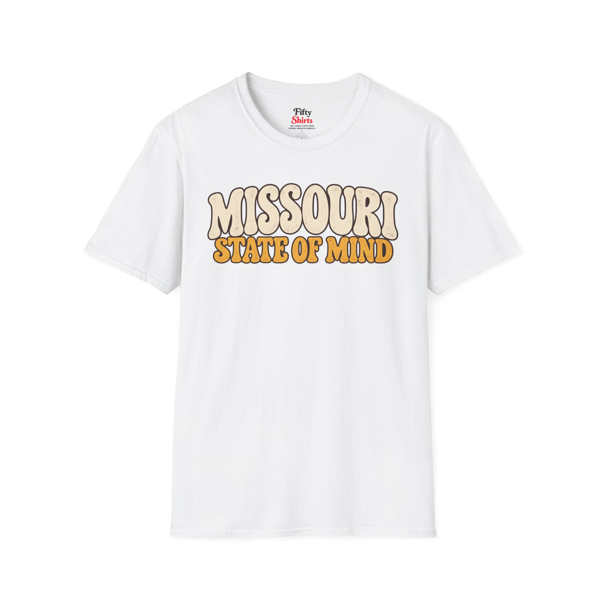 Missouri State of Mind Unisex Softstyle T Shirt State Name Graphic Tee