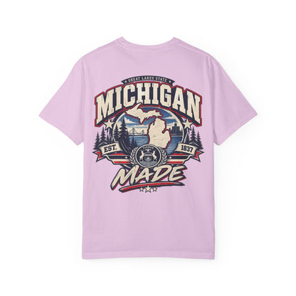 Michigan Made Unisex Comfort Color 1717 Streetwear Graphic Tee