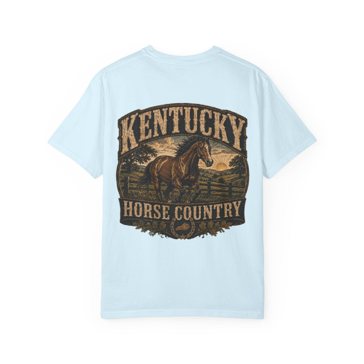 Kentucky Horse Country Unisex Comfort Color 1717 Streetwear Graphic Tee