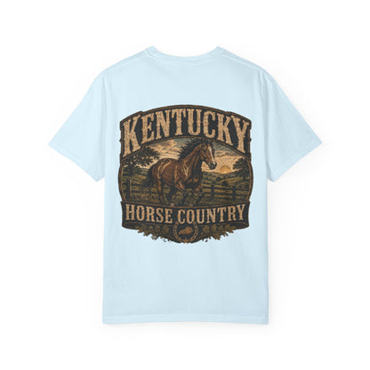 Kentucky Horse Country Unisex Comfort Color 1717 Streetwear Graphic Tee