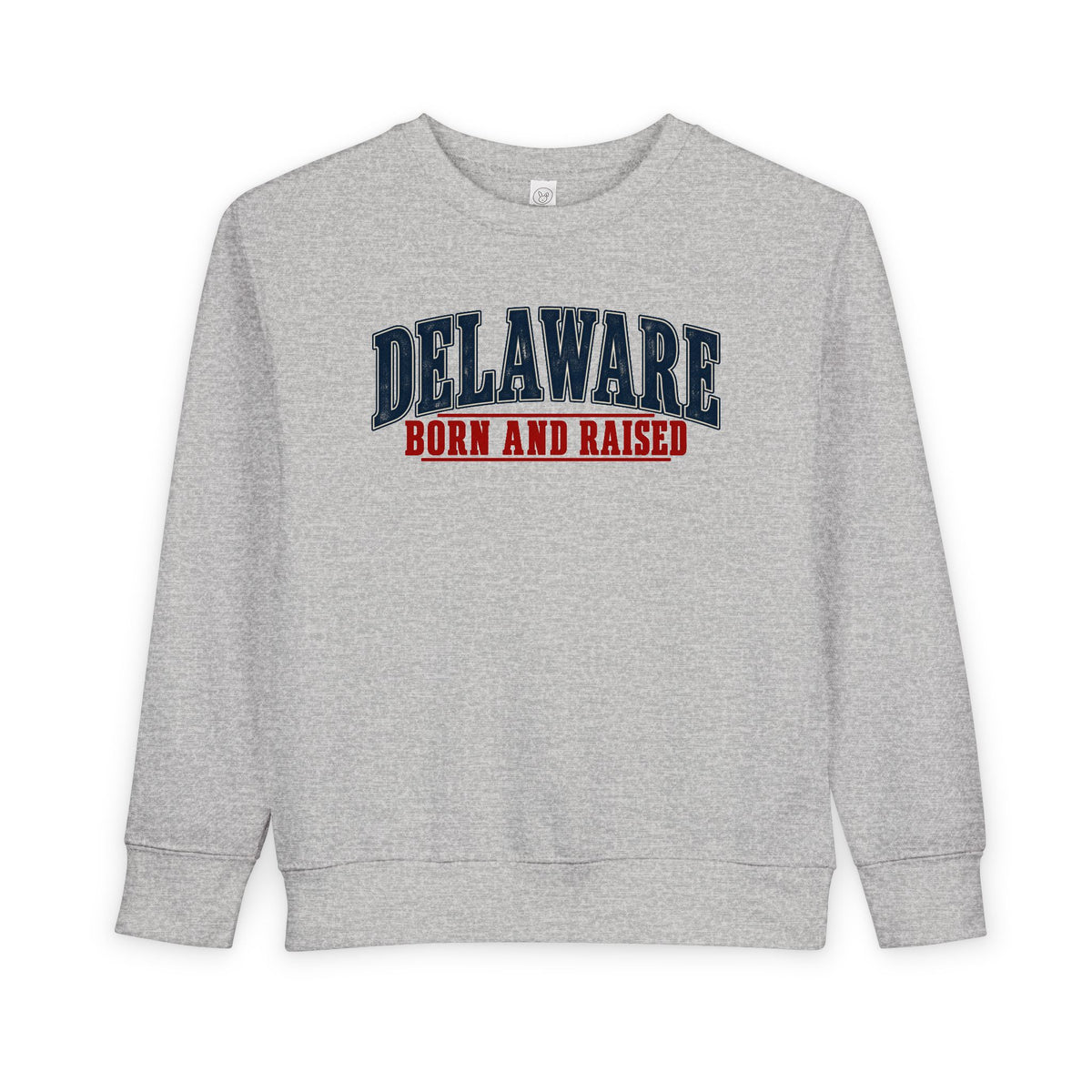 Delaware Born and Raised Classic Americana Unisex Toddler Sweatshirt