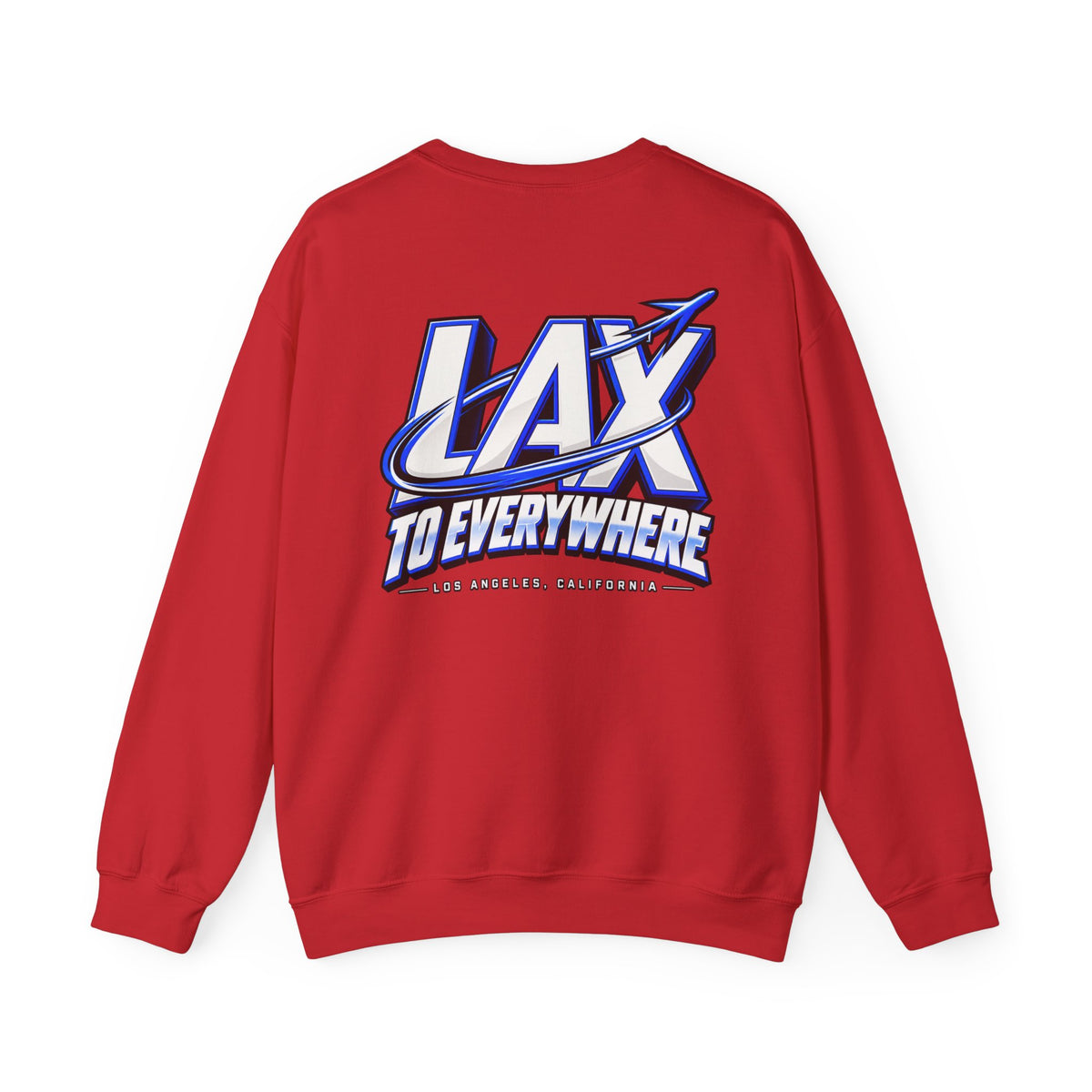 Lax To Everywhere Los Angeles Unisex Crewneck Sweatshirt Graphic