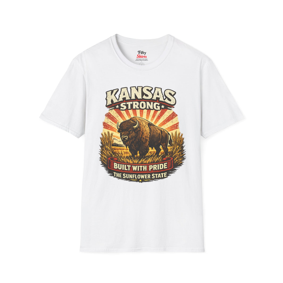 Kansas Strong Unisex Softstyle T Shirt State Pride Graphic Tee Collections FS03