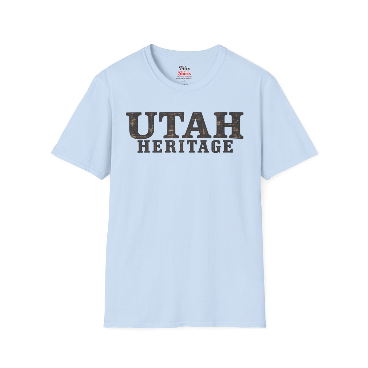 Utah Heritage Unisex Softstyle T Shirt State Name Graphic Tee