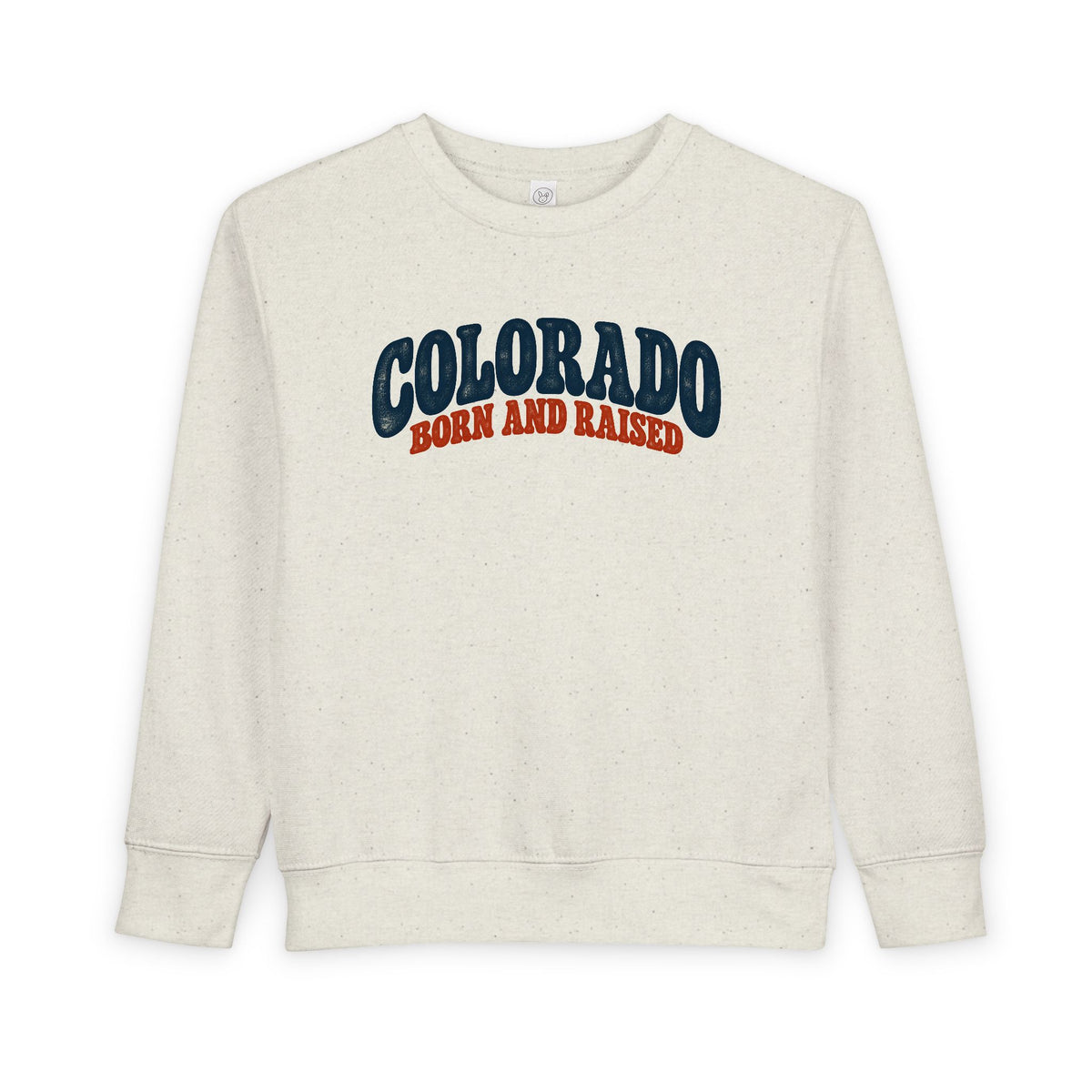 Colorado Born and Raised Retro 1970s Unisex Toddler Sweatshirt