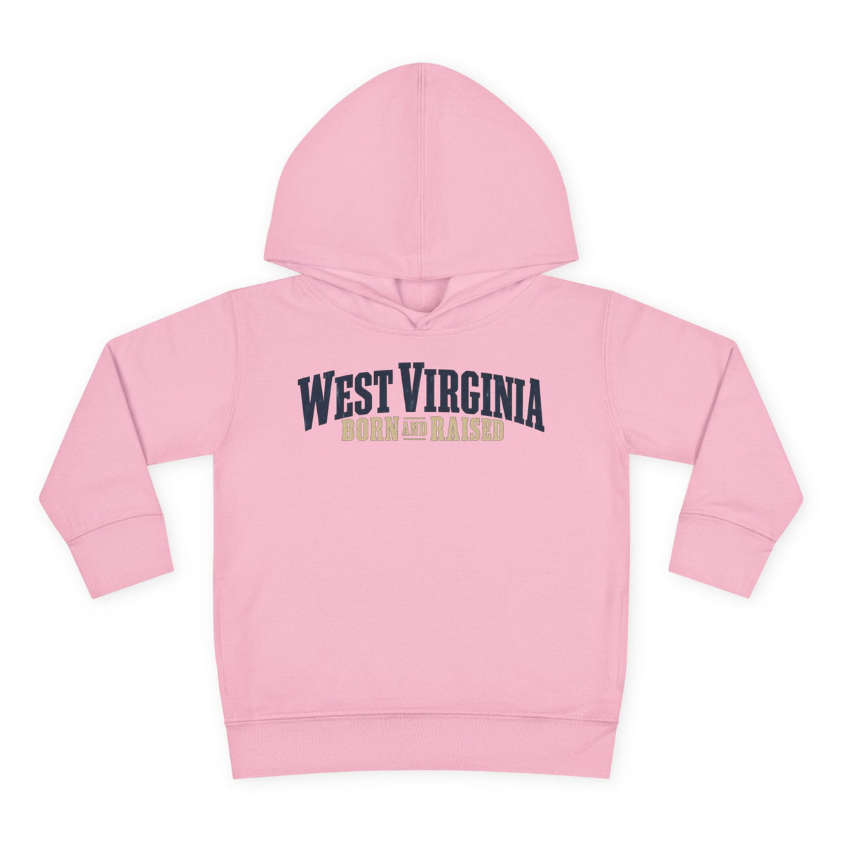 West Virginia Born and Raised Southern Heritage Unisex Toddler Pullover Fleece Hoodie