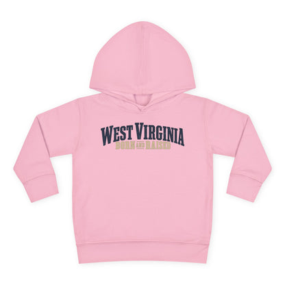 West Virginia Born and Raised Southern Heritage Unisex Toddler Pullover Fleece Hoodie
