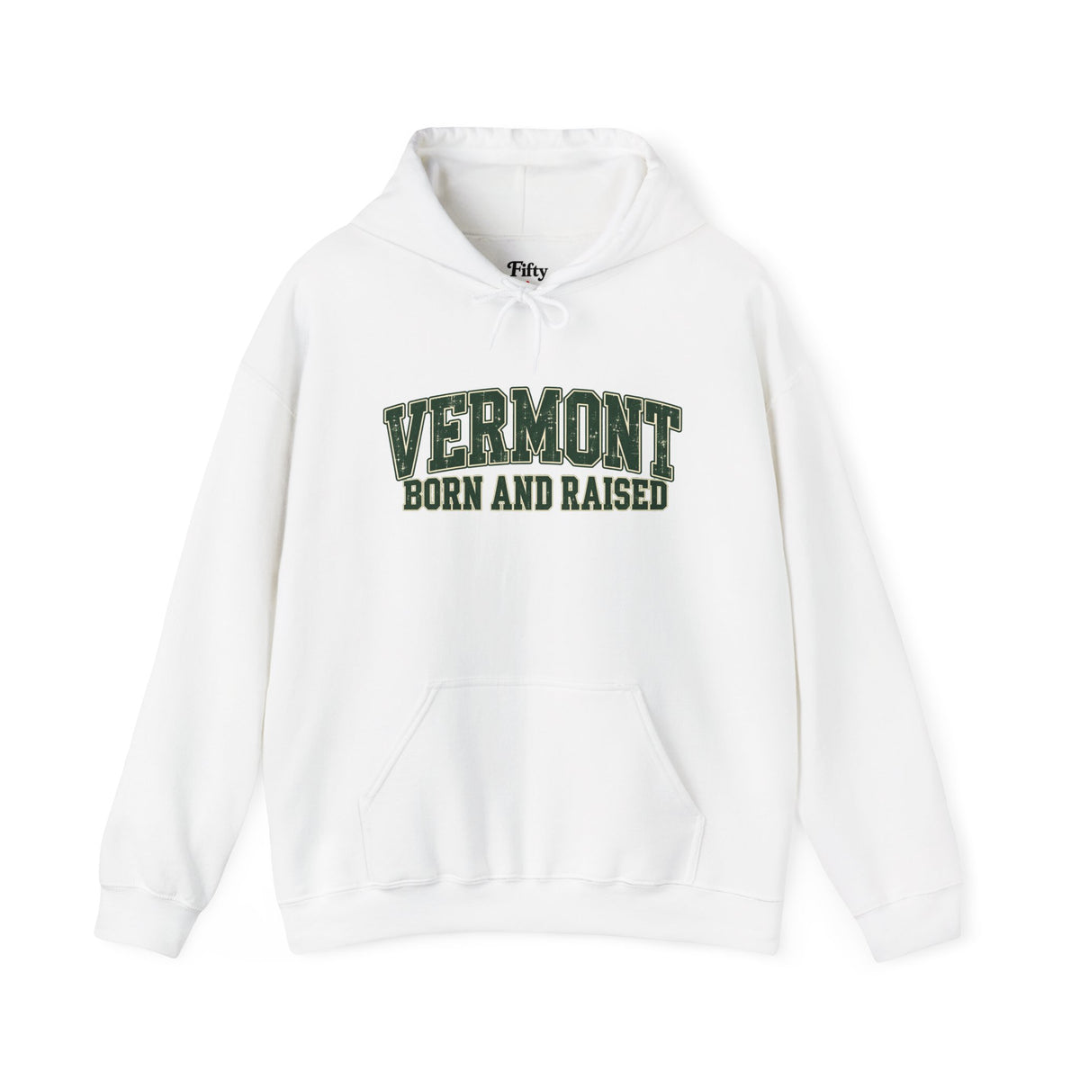 Vermont Born and Raised Vintage New England Americana  Unisex Hoodie Graphic