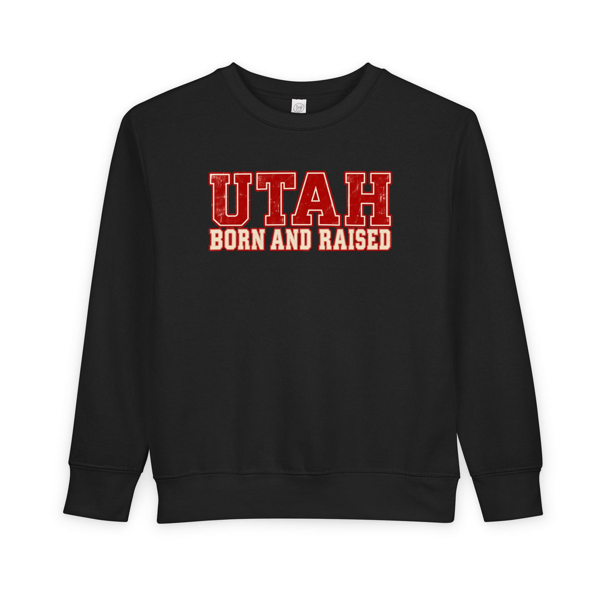 Utah Born and Raised Vintage Athletic Unisex Toddler Sweatshirt