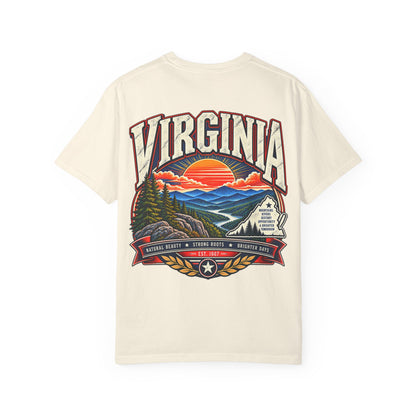 Virginia Mountains Unisex Comfort Color 1717 Streetwear Graphic Tee