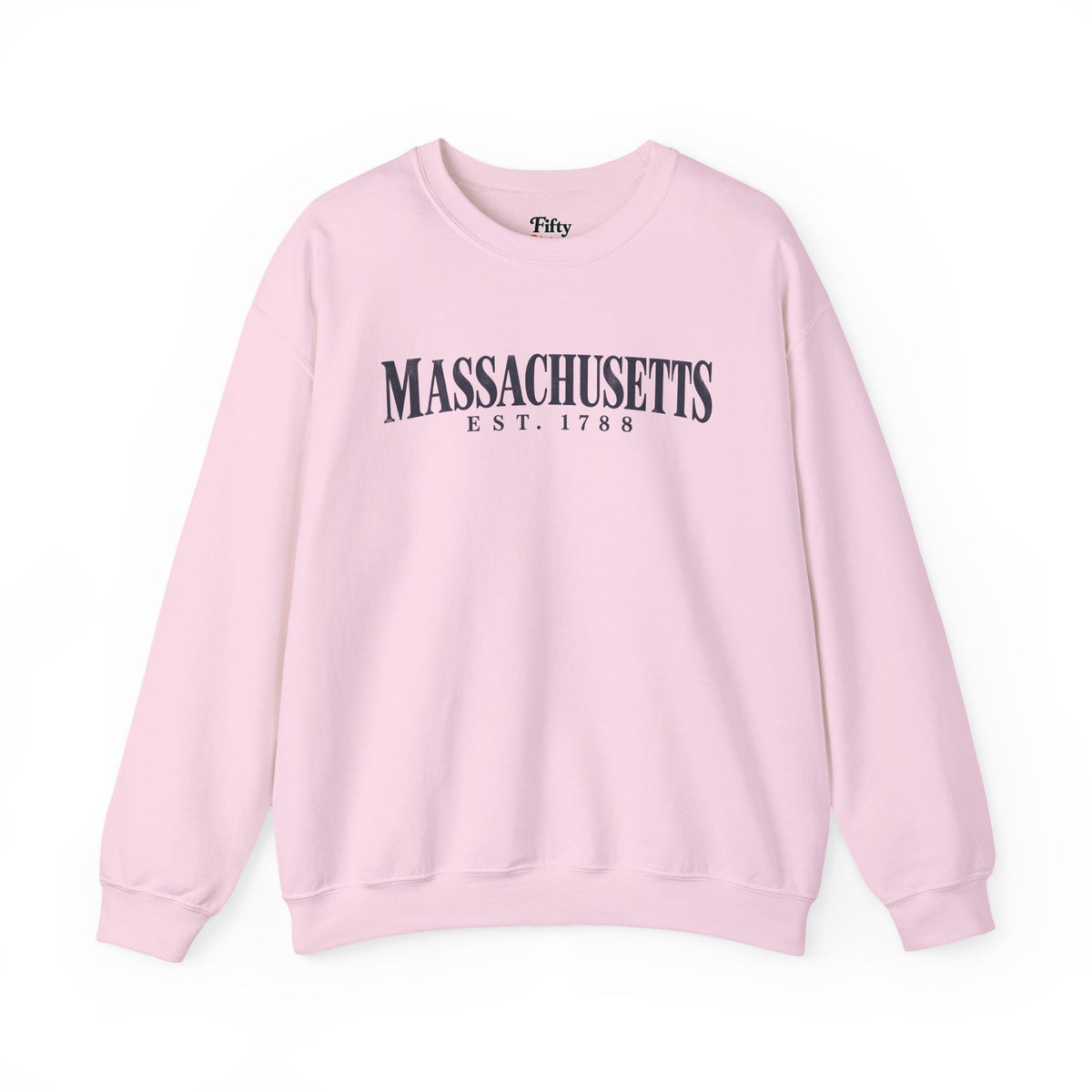 Massachusetts Est. 1788 Unisex Crewneck Sweatshirt State Name Graphic