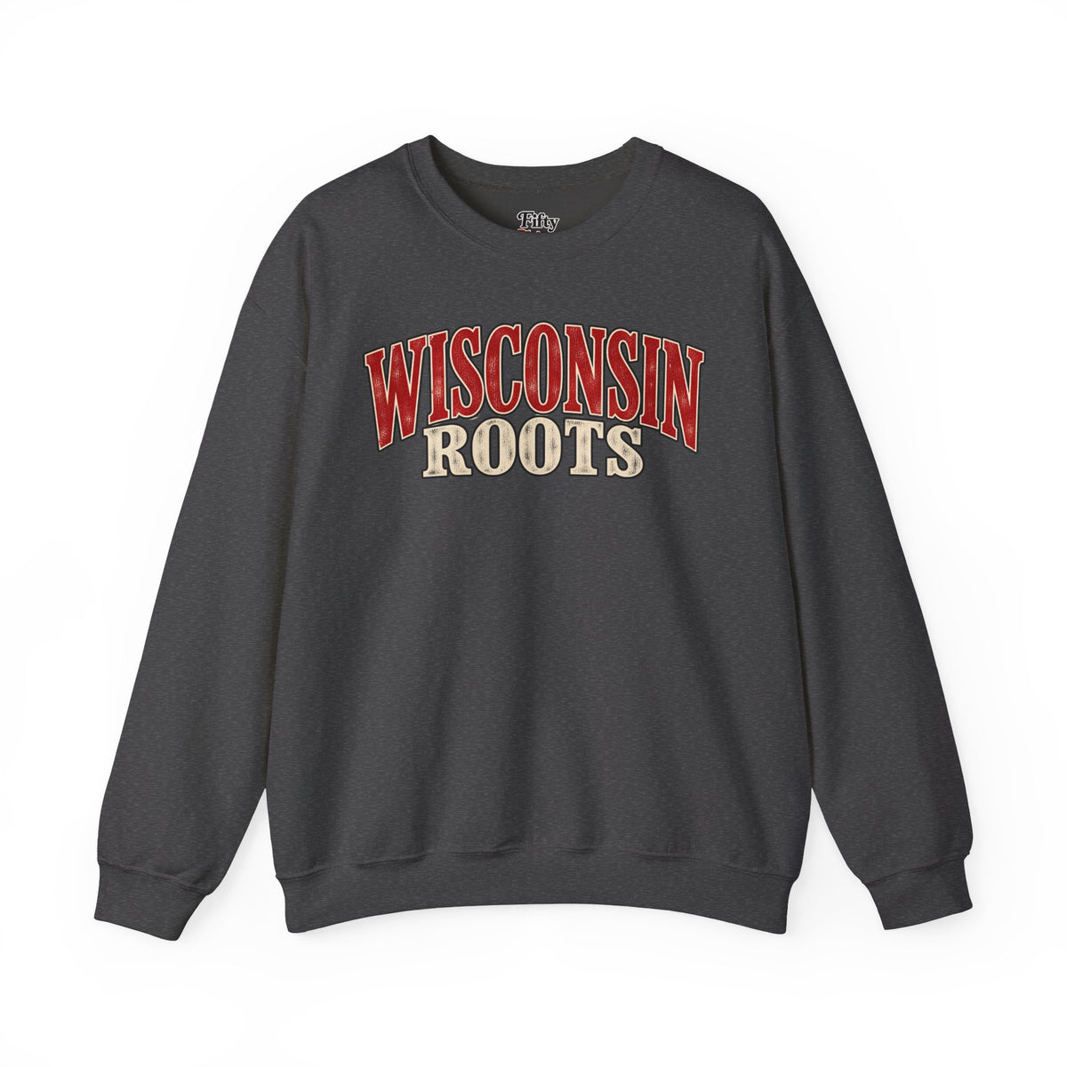 Wisconsin Roots Unisex Crewneck Sweatshirt State Name Graphic
