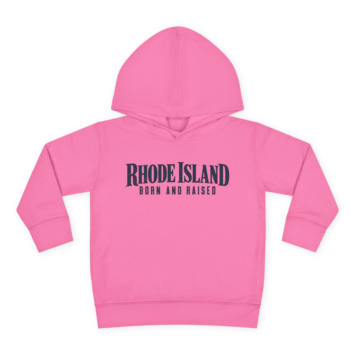 Rhode Island Born and Raised Premium Heritage Unisex Toddler Pullover Fleece Hoodie