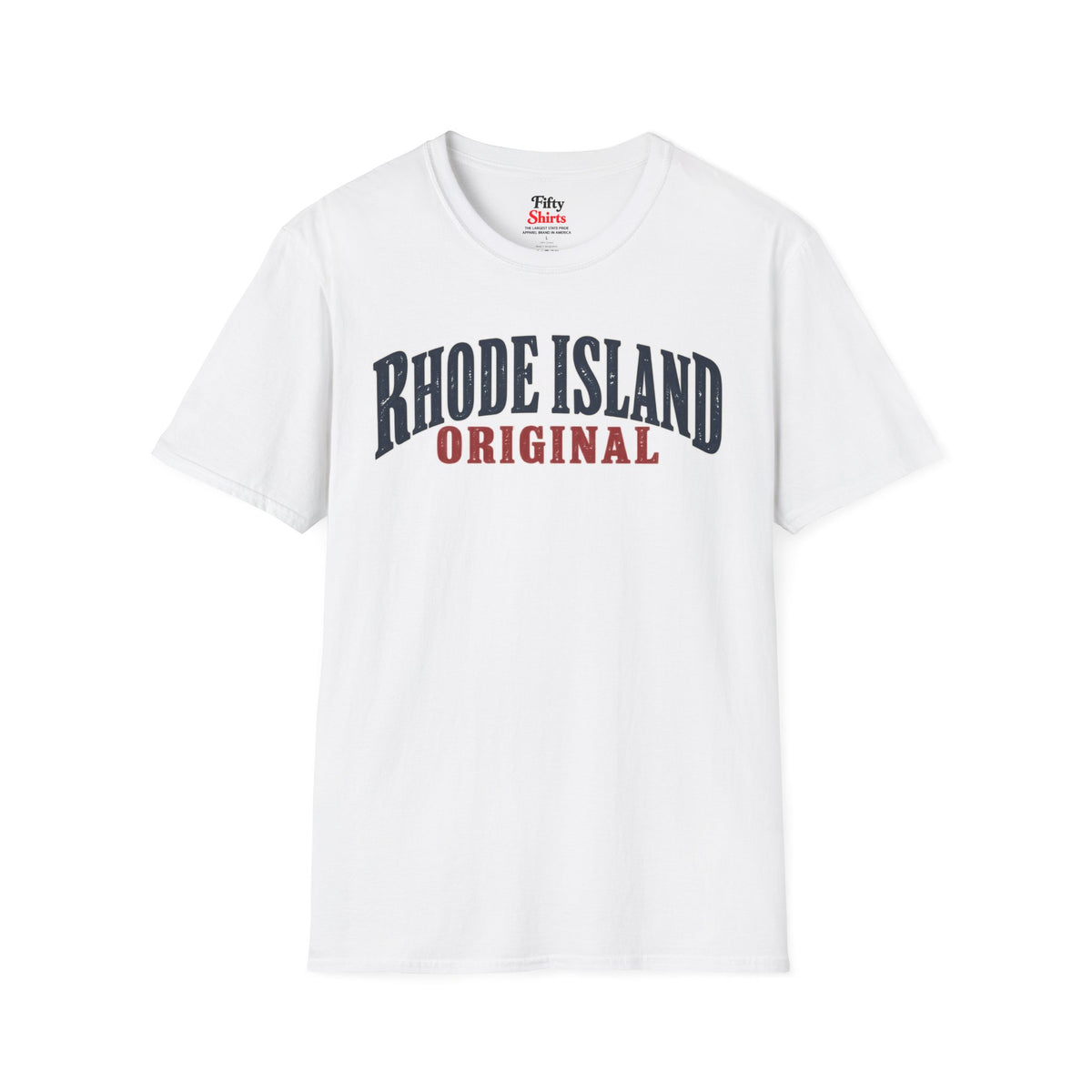 Rhode Island Original Unisex Softstyle T Shirt State Name Graphic Tee