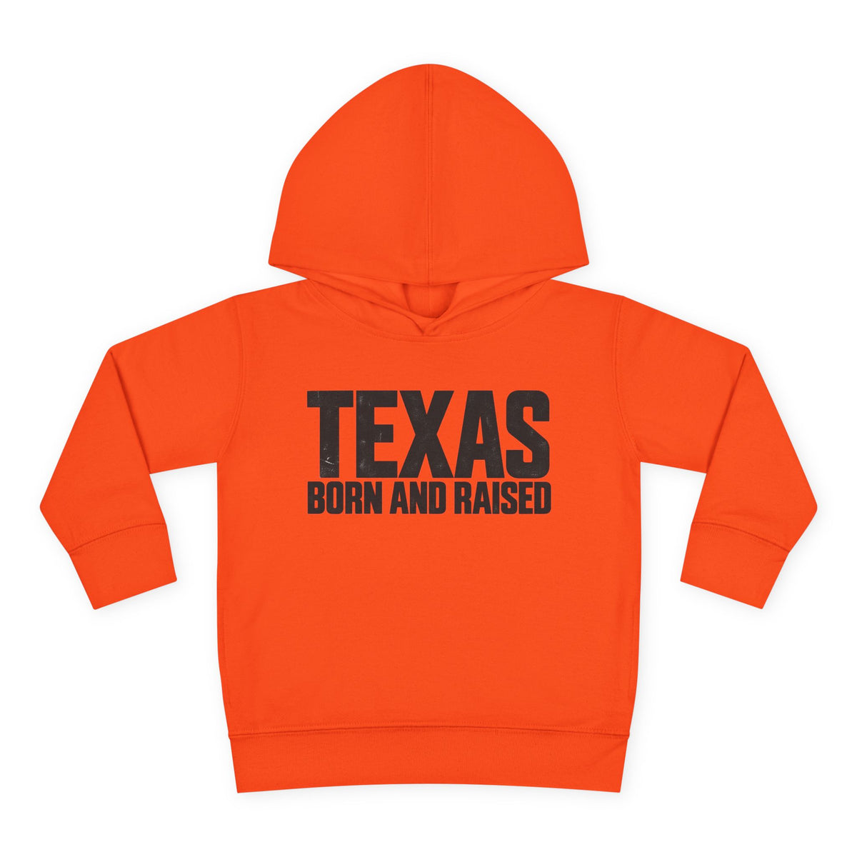 Texas Born and Raised Modern Minimal Unisex Toddler Pullover Fleece Hoodie