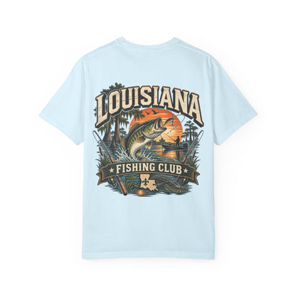 Louisiana Fishing Club Unisex Comfort Color 1717 Streetwear Graphic Tee