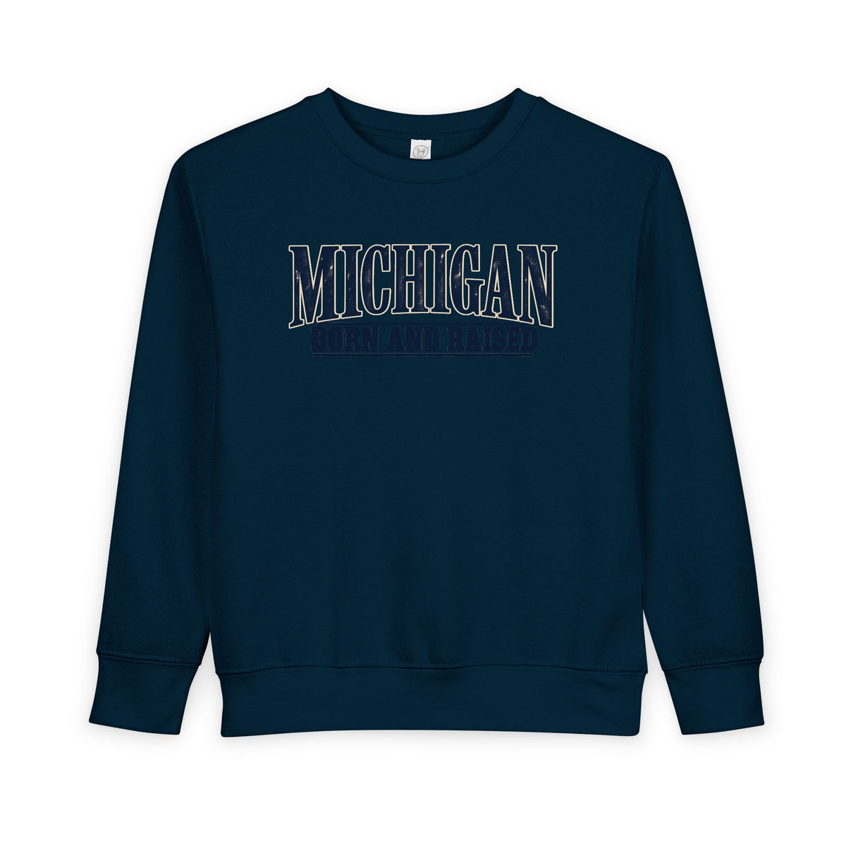 Michigan Born and Raised Premium Heritage Unisex Toddler Sweatshirt