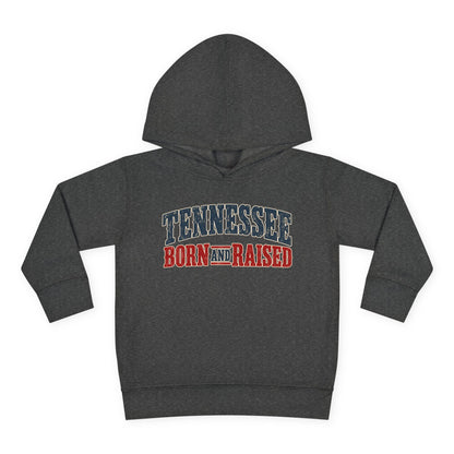 Tennessee Born and Raised Vintage Americana Unisex Toddler Pullover Fleece Hoodie