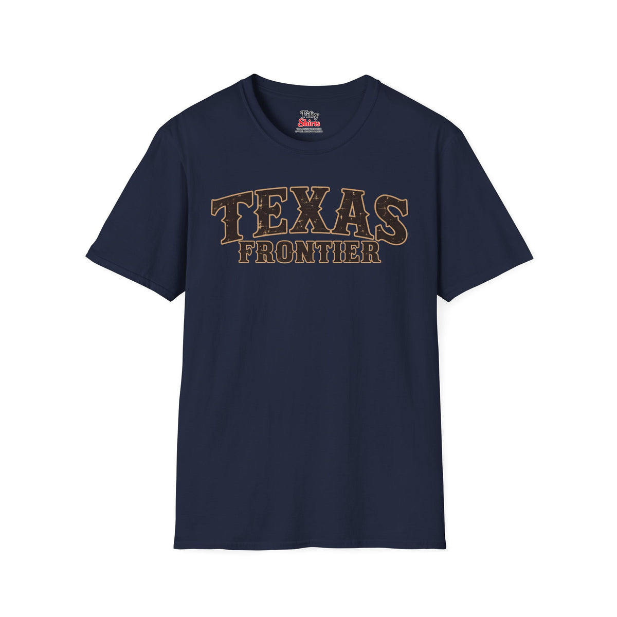 Texas Frontier Unisex Softstyle T Shirt State Name Graphic Tee