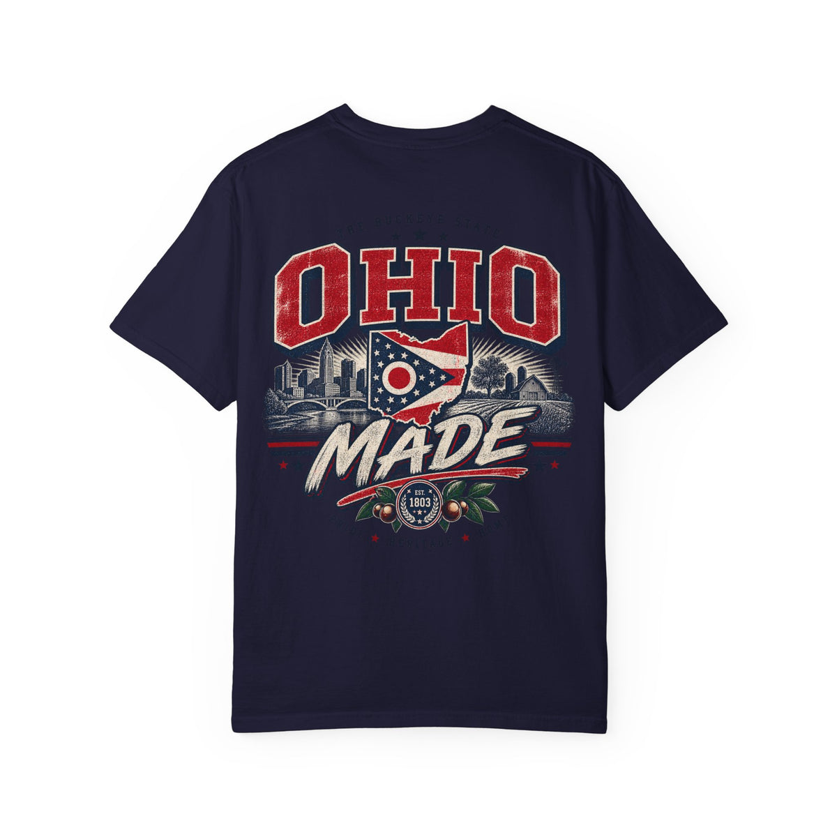 Ohio Made Unisex Comfort Color 1717 Streetwear Graphic Tee