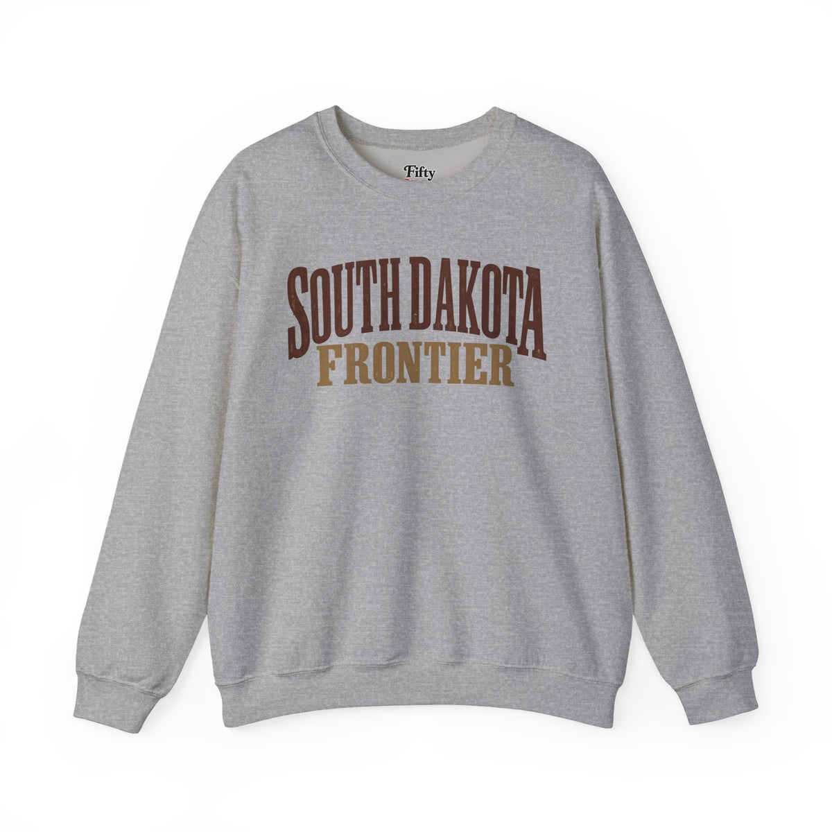South Dakota Frontier Unisex Crewneck Sweatshirt State Name Graphic