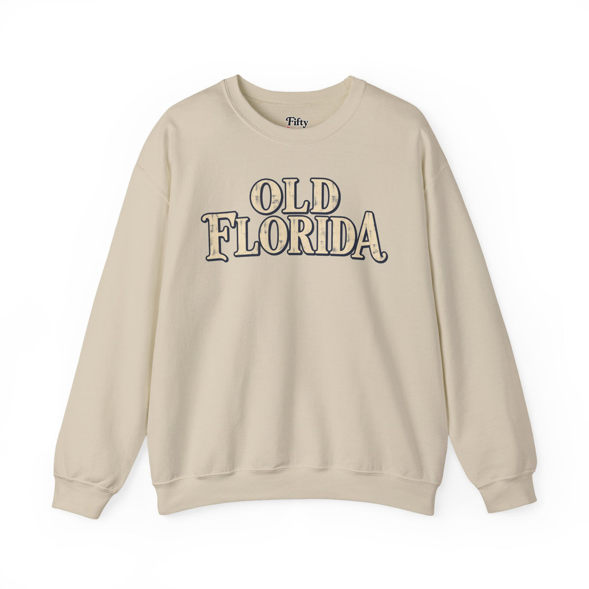 Old Florida Unisex Crewneck Sweatshirt State Name Graphic