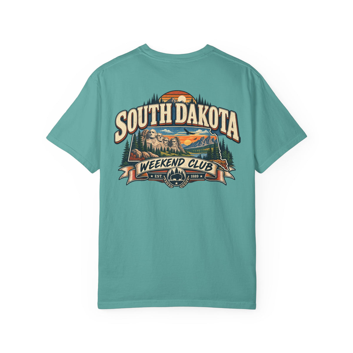 South Dakota Weekend Club Unisex Comfort Color 1717 Streetwear Graphic Tee