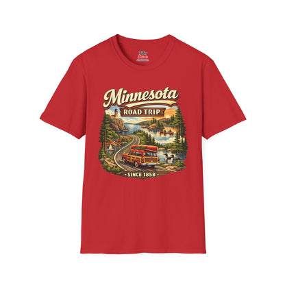 Minnesota Road Trip Unisex Softstyle T Shirt State Pride Graphic Tee Collections FS03